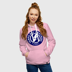 Толстовка-худи хлопковая женская HC Tampa Bay Lightning, цвет: светло-розовый — фото 2