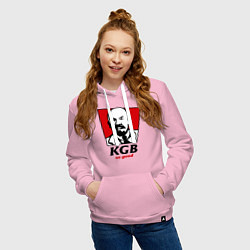 Толстовка-худи хлопковая женская KGB: So Good, цвет: светло-розовый — фото 2