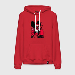 Толстовка-худи хлопковая женская Wu-Tang Clan: Street style, цвет: красный