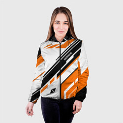 Куртка с капюшоном женская CS:GO Asiimov P90 Style, цвет: 3D-черный — фото 2