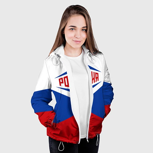 Женская куртка Россия 2016 / 3D-Белый – фото 3