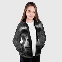 Куртка с капюшоном женская Взгляд, цвет: 3D-черный — фото 2
