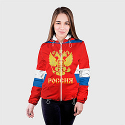 Куртка с капюшоном женская Сборная РФ: #77 TELEGIN, цвет: 3D-белый — фото 2