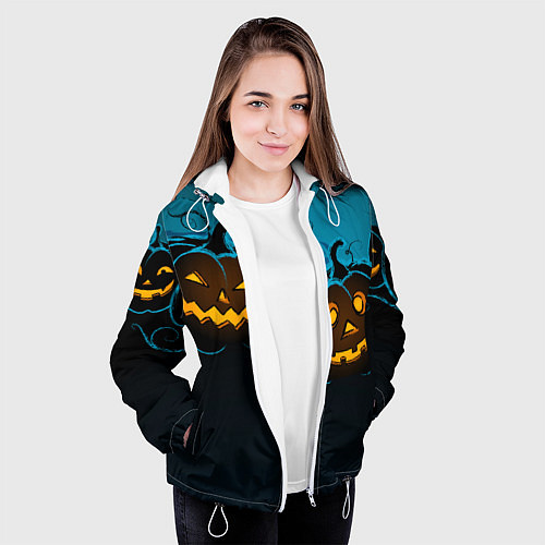 Женская куртка Halloween3 / 3D-Белый – фото 3
