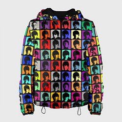 Куртка с капюшоном женская The Beatles: pop-art, цвет: 3D-черный