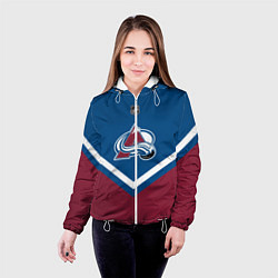 Куртка с капюшоном женская NHL: Colorado Avalanche, цвет: 3D-белый — фото 2