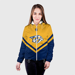 Куртка с капюшоном женская NHL: Nashville Predators, цвет: 3D-белый — фото 2
