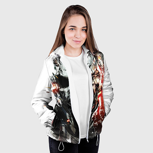 Женская куртка Metal gear solid 5 / 3D-Белый – фото 3