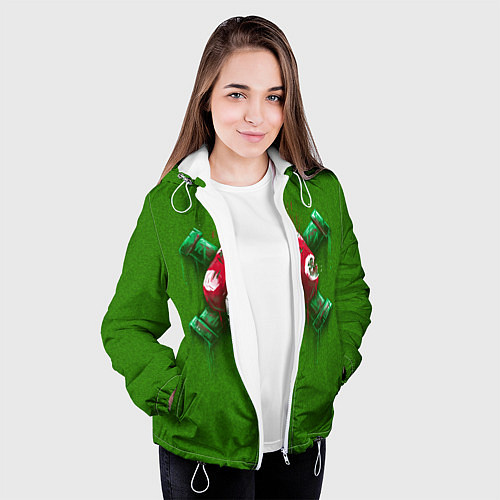 Женская куртка Mushroom is Dead / 3D-Белый – фото 3