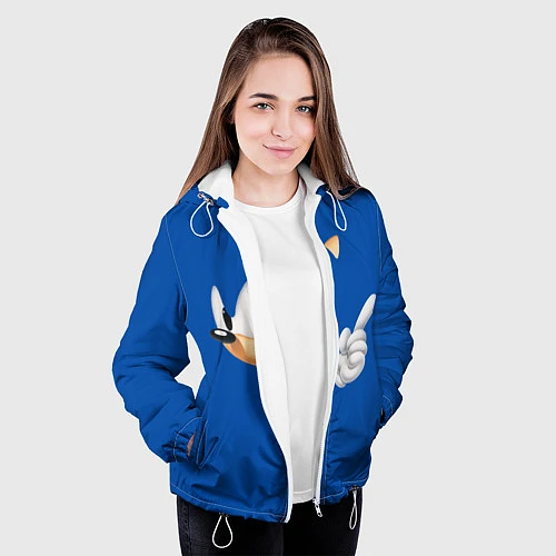 Женская куртка Соник / 3D-Белый – фото 3