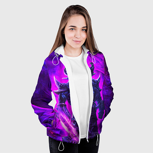 Женская куртка Пурпурный / 3D-Белый – фото 3