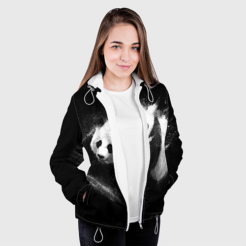 Женская куртка Молочная панда / 3D-Белый – фото 3