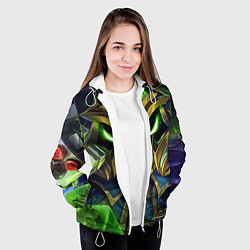 Куртка с капюшоном женская Вейгар, цвет: 3D-белый — фото 2