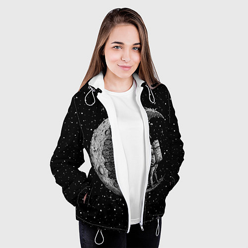 Женская куртка Лунный шахтер / 3D-Белый – фото 3
