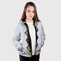 Куртка с капюшоном женская Ретро кассеты, цвет: 3D-черный — фото 2