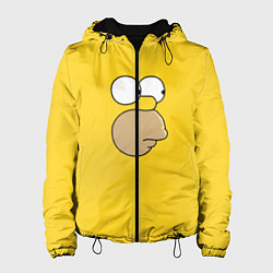 Куртка с капюшоном женская Гомер стесняется, цвет: 3D-черный