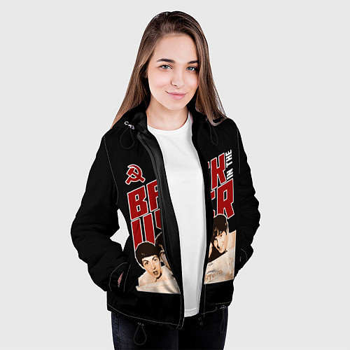 Женская куртка Back in the USSR / 3D-Черный – фото 3