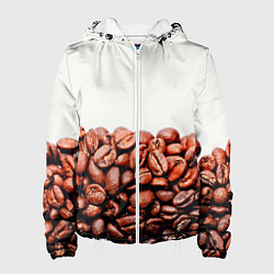 Куртка с капюшоном женская Coffee, цвет: 3D-белый