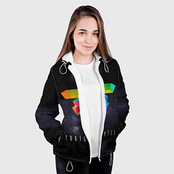 Куртка с капюшоном женская Tokio Hotel: New Symbol, цвет: 3D-белый — фото 2