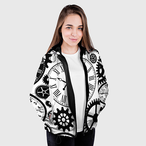 Женская куртка Время не ждет / 3D-Черный – фото 3
