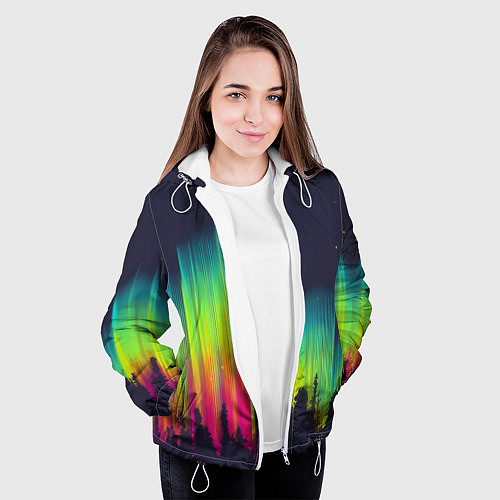 Женская куртка Северное сияние / 3D-Белый – фото 3