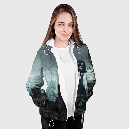 Женская куртка STALKER: Pripyat / 3D-Белый – фото 3