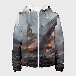 Куртка с капюшоном женская Battlefield: Plan A, цвет: 3D-белый