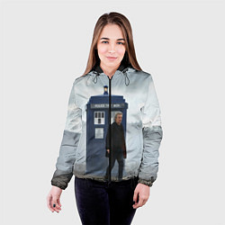 Куртка с капюшоном женская Доктор кто, цвет: 3D-черный — фото 2