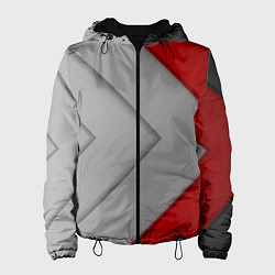 Куртка с капюшоном женская Gray arrows, цвет: 3D-черный