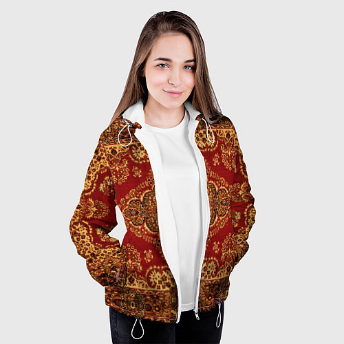 Женская куртка Человек-ковер / 3D-Белый – фото 3