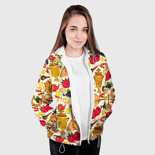 Женская куртка Народная кухня / 3D-Белый – фото 3