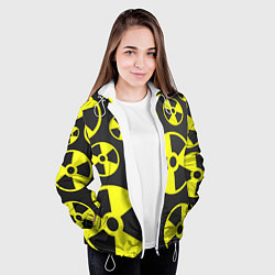 Куртка с капюшоном женская Радиация, цвет: 3D-белый — фото 2