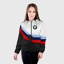 Куртка с капюшоном женская BMW M SPORT, цвет: 3D-черный — фото 2