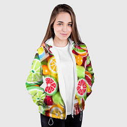 Куртка с капюшоном женская Candy Summer, цвет: 3D-белый — фото 2