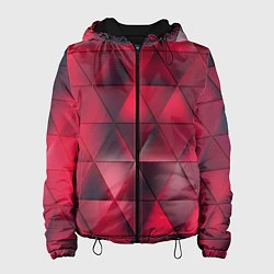Куртка с капюшоном женская Dark Red, цвет: 3D-черный