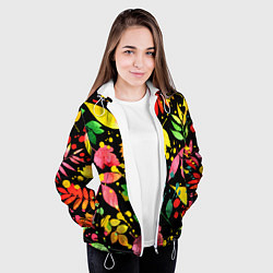 Куртка с капюшоном женская Осень, цвет: 3D-белый — фото 2