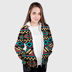 Куртка с капюшоном женская Ethnic of Egypt, цвет: 3D-белый — фото 2