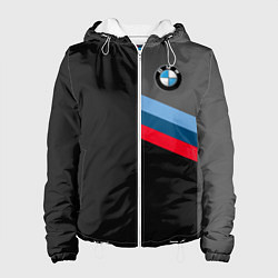 Куртка с капюшоном женская BMW БМВ, цвет: 3D-белый