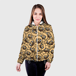 Куртка с капюшоном женская Me Gusta pattern, цвет: 3D-белый — фото 2