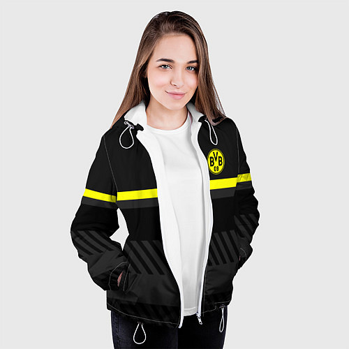 Женская куртка FC Borussia 2018 Original #3 / 3D-Белый – фото 3