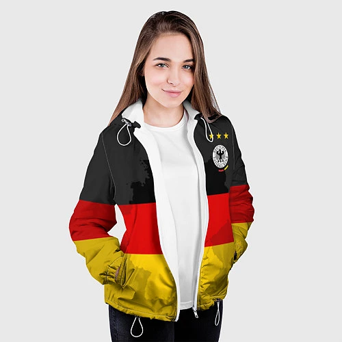 Женская куртка Сборная Германии / 3D-Белый – фото 3
