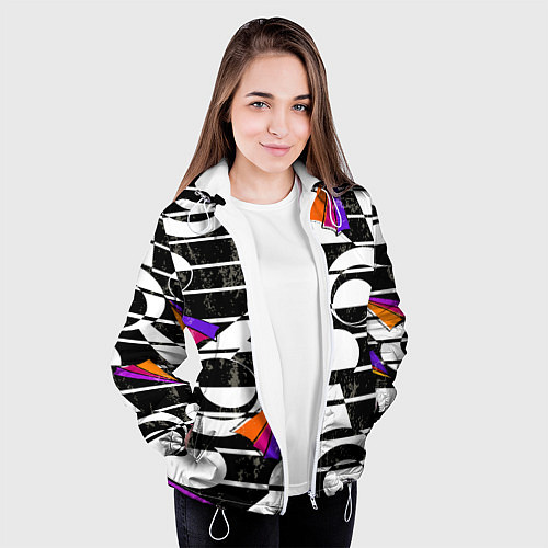 Женская куртка Pop ART collection / 3D-Белый – фото 3