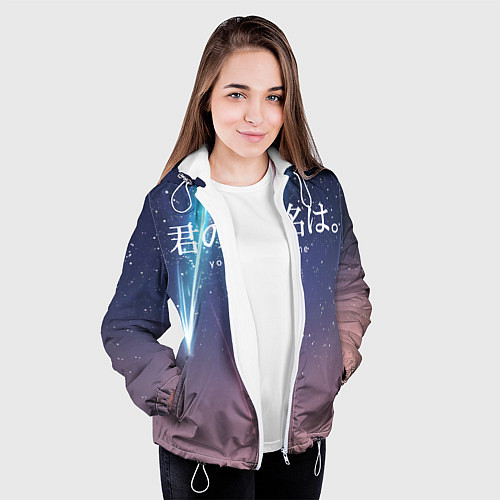 Женская куртка Your Name / 3D-Белый – фото 3