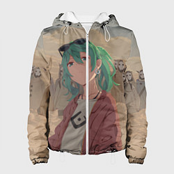 Куртка с капюшоном женская Vocaloid, цвет: 3D-белый