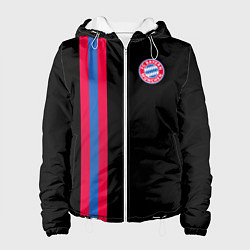 Куртка с капюшоном женская FC Bayern Munchen: Pink Line, цвет: 3D-белый