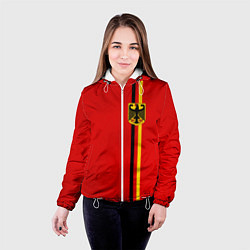 Куртка с капюшоном женская Германия, цвет: 3D-белый — фото 2