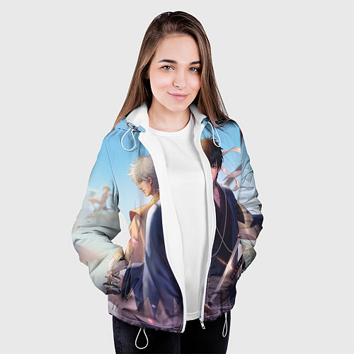 Женская куртка Gintama / 3D-Белый – фото 3