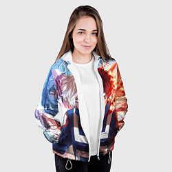 Куртка с капюшоном женская My Hero Academia напрягся, цвет: 3D-белый — фото 2