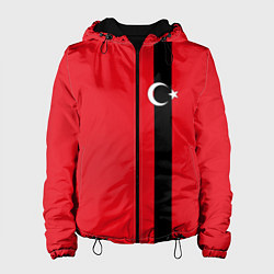 Куртка с капюшоном женская Турция, цвет: 3D-черный