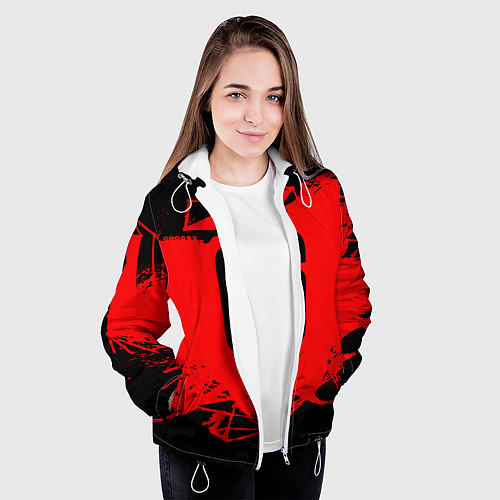 Женская куртка R6S: Red Outbreak / 3D-Белый – фото 3